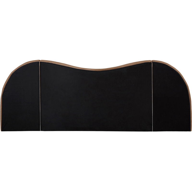 Meridian Furniture Everest Tan Linen Textured Fabric King Bed