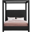 Meridian Furniture Eden Contemporary Boucle Fabric King Bed in Black