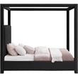 Meridian Furniture Eden Contemporary Boucle Fabric King Bed in Black
