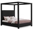 Meridian Furniture Eden Contemporary Boucle Fabric Queen Bed in Black