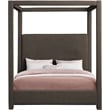 Meridian Furniture Eden Contemporary Boucle Fabric Queen Bed in Brown