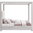 Meridian Furniture Eden Contemporary Boucle Fabric King Bed in Cream