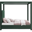 Meridian Furniture Eden Contemporary Boucle Fabric King Bed in Green