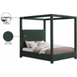 Meridian Furniture Eden Contemporary Boucle Fabric King Bed in Green
