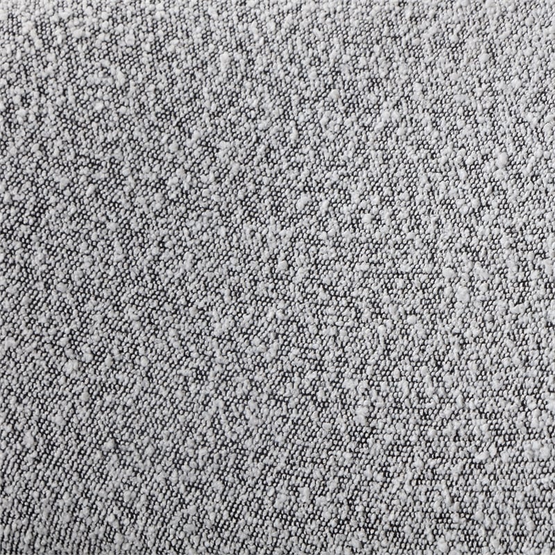 Meridian Furniture Eden Contemporary Boucle Fabric Queen Bed in Gray