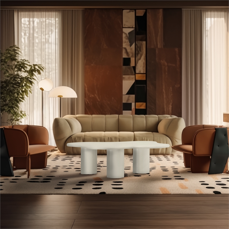 Meridian Furniture Romaine Cream Coffee Table