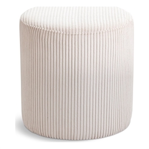 meridian furniture roy beige ottoman/stool