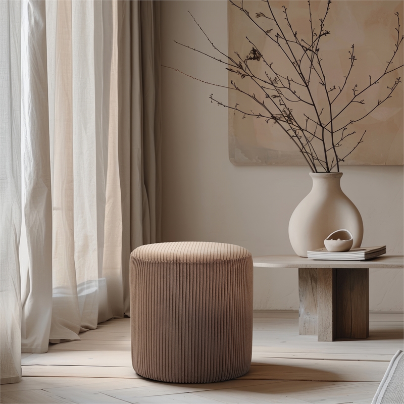 Meridian Furniture Roy Brown Ottoman/Stool