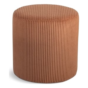 meridian furniture roy cognac ottoman/stool