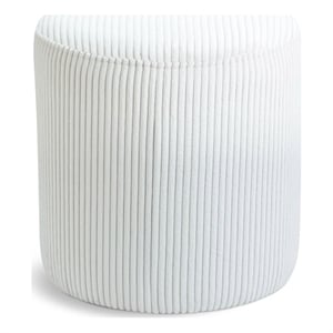 meridian furniture roy cream ottoman/stool