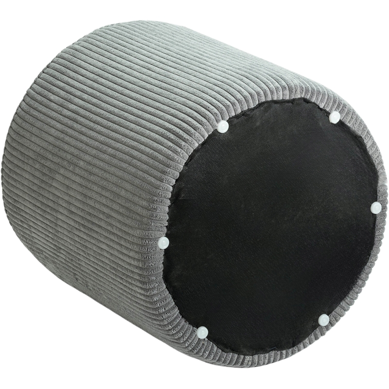 Meridian Furniture Roy Grey Ottoman/Stool