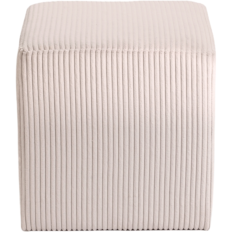 Meridian Furniture Roy Beige Ottoman/Stool