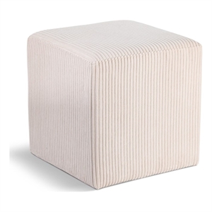 meridian furniture roy beige ottoman/stool