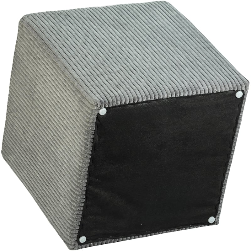 Meridian Furniture Roy Grey Ottoman/Stool