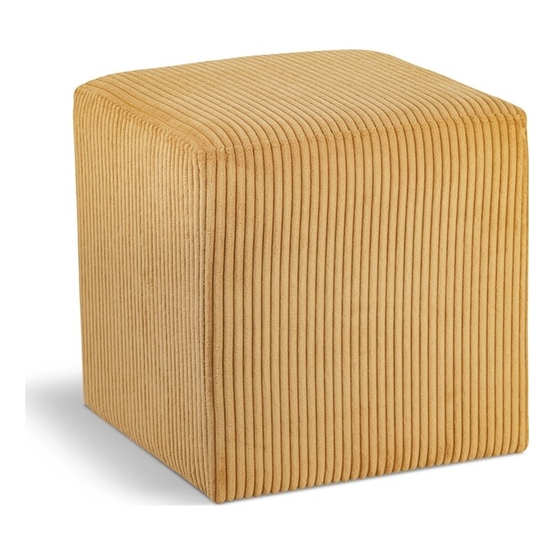Meridian Furniture Roy Yellow Ottoman/Stool