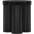Meridian Furniture Rhodes Contemporary Metal End Table in Matte Black