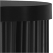 Meridian Furniture Rhodes Contemporary Metal End Table in Matte Black