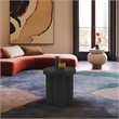Meridian Furniture Rhodes Contemporary Metal End Table in Matte Black