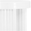 Meridian Furniture Rhodes Contemporay Metal End Table in White