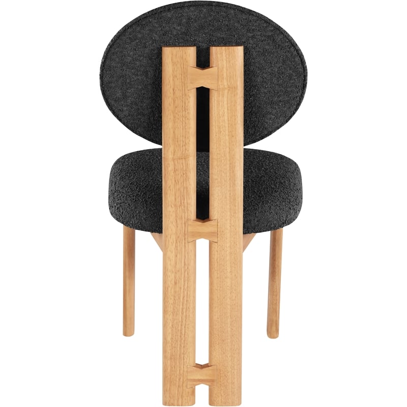 Meridian Furniture Napa Black Boucle Fabric Dining Chair (Set of 2)