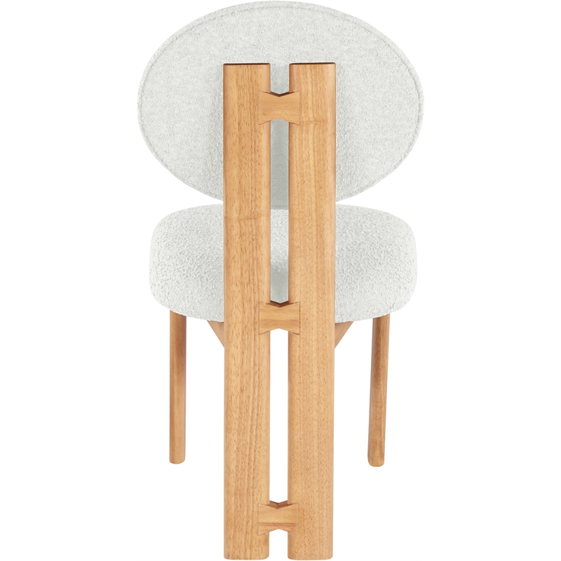 Meridian Furniture Napa Cream Boucle Fabric Dining Chair (Set of 2)