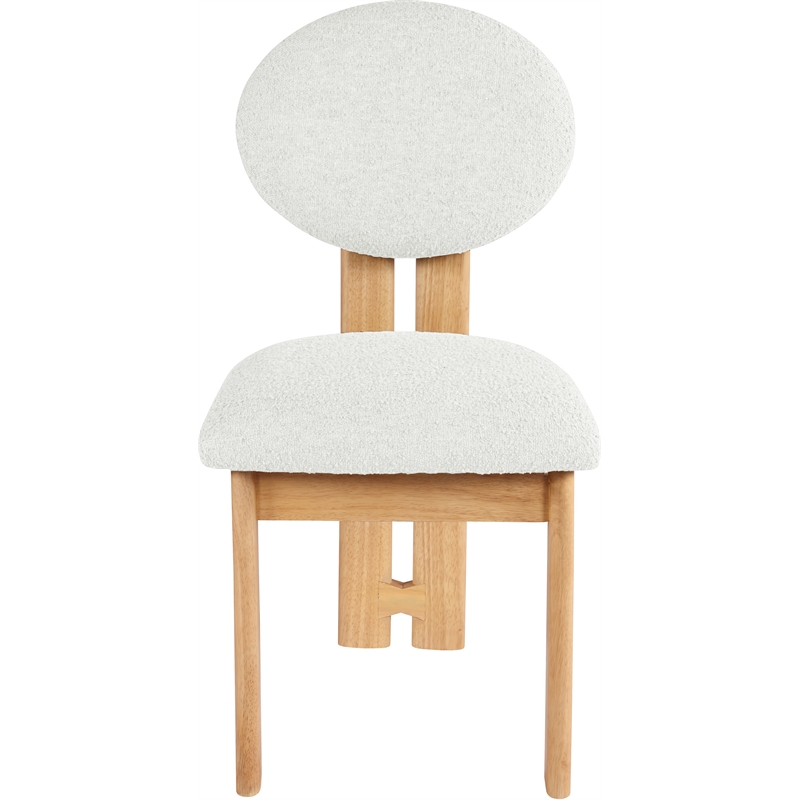 Meridian Furniture Napa Cream Boucle Fabric Dining Chair (Set of 2)