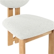 Meridian Furniture Napa Cream Boucle Fabric Dining Chair (Set of 2)