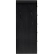 Meridian Furniture Siena Black Ash Wood and Natural Cane Chest