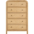 Meridian Furniture Siena Natural Ash Wood and Natural Cane Chest