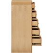Meridian Furniture Siena Natural Ash Wood and Natural Cane Chest