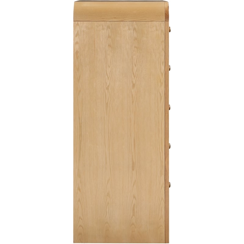 Meridian Furniture Siena Natural Ash Wood and Natural Cane Chest