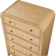 Meridian Furniture Siena Natural Ash Wood and Natural Cane Chest