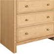 Meridian Furniture Siena Natural Ash Wood and Natural Cane Chest