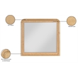 Meridian Furniture Siena Natural Mirror