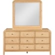 Meridian Furniture Siena NaturalAsh Wood and Natural Cane  Dresser