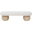 Meridian Furniture Bowies Cream Bench