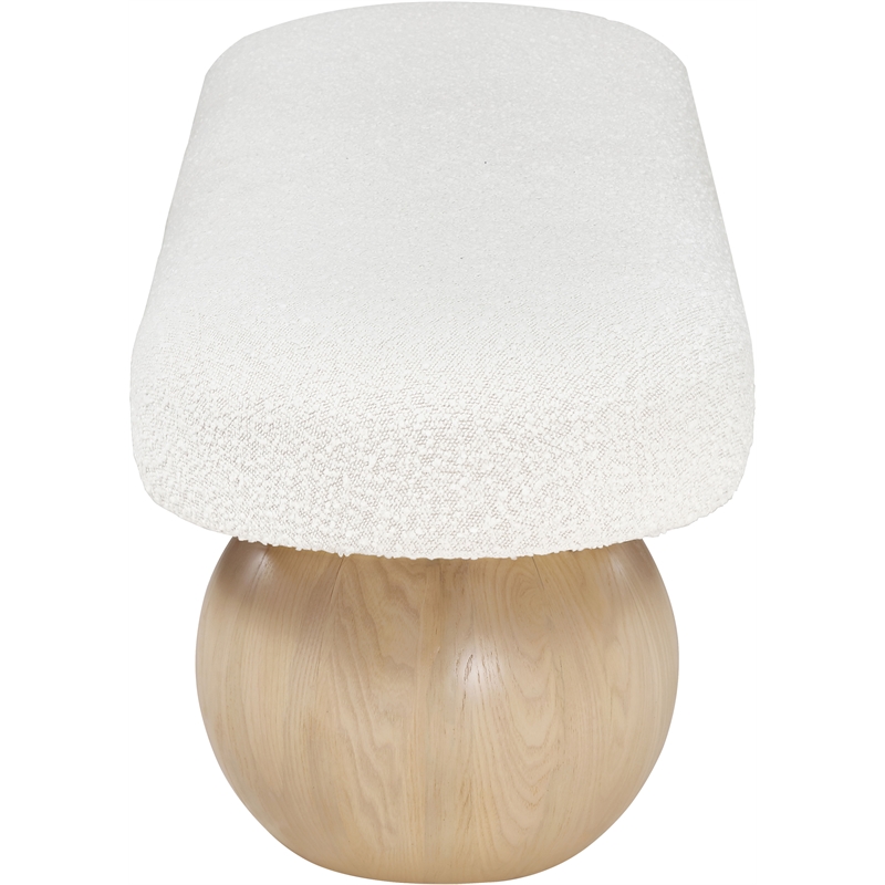 Meridian Furniture Bowies Cream Bench