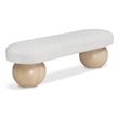 Meridian Furniture Bowies Cream Bench