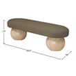 Meridian Furniture Bowies Olive Bench