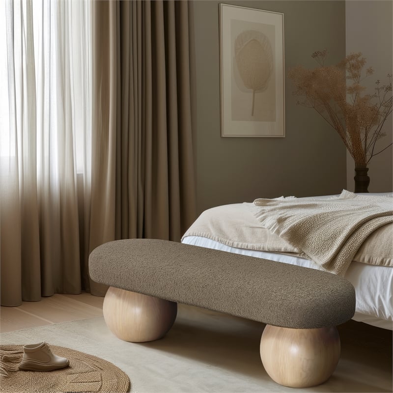 Meridian Furniture Bowies Olive Bench