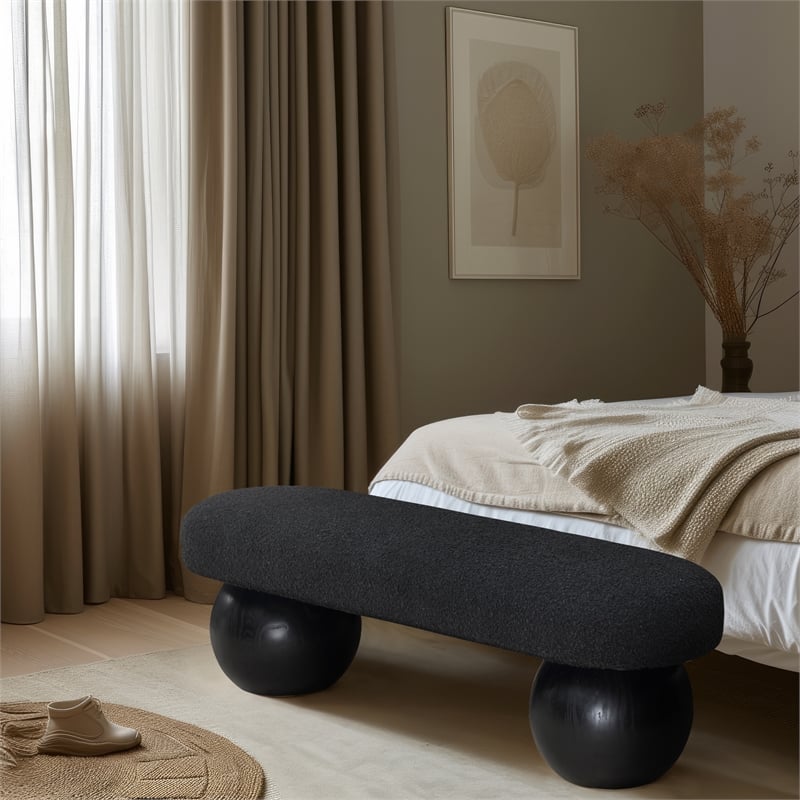 Meridian Furniture Bowies Black Bench