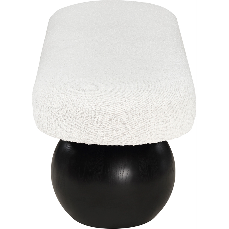 Meridian Furniture Bowies Cream Bench