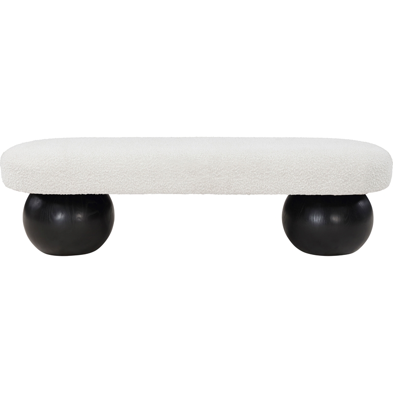 Meridian Furniture Bowies Cream Bench