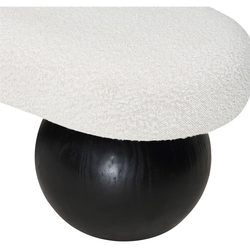 Meridian Furniture Bowies Cream Bench