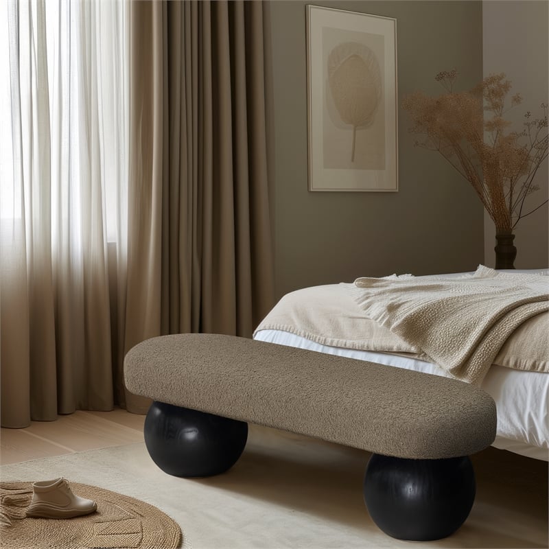 Meridian Furniture Bowies Olive Bench