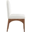 Meridian Furniture Waldorf Cream Chenille Fabric Dining Side Chair
