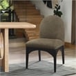 Meridian Furniture Waldorf Olive Boucle Fabric Dining Side Chair