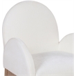 Meridian Furniture Waldorf Cream Chenille Fabric Dining Arm Chair