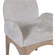Meridian Furniture Waldorf Grey Chenille Fabric Dining Arm Chair