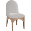 Meridian Furniture Waldorf Grey Chenille Fabric Dining Side Chair